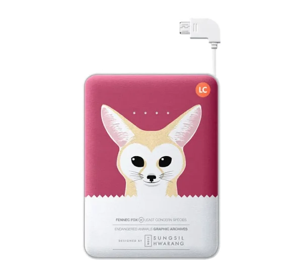 Powerbank 11 300 mAh Violet  with Fox